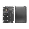 2 in 1 MSATA/M.2 NGFF to SATA III Adapter Converter Case Enclosure Accessory view 1