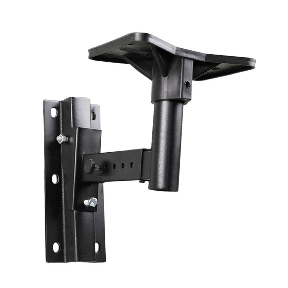 AsrMyjcx Wall Mount Speaker Stand,Metal Support Base,Easy Installation,Shelf Mount Holder Small Speaker Bracket for Living Room Hotel