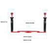 Dual Handle Tray Stabilizer Rig, Underwater Camera Housing, Black - Enhanced Stability, Trigger Extension, for Scuba Diving and Underwater Filming view 4