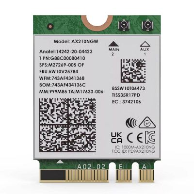 WiFi 6E Wireless Card Bluetooth 5.3 Tri-Band 5400Mbps Network Adapter for Desktop PC Accessory New
