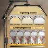 CGBE Half Moon Lash Lamp: 3-Segment Foldable Lash Light for Eyelash Tech view 4
