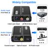 Analog to Digital Audio Converter, RCA & 3.5mm to Optical Toslink Coaxial, Stereo L/R to Digital Audio Adapter with Optical Cable, Aluminum Housing, for PS4, Xbox, HDTV, DVD, Headphones view 3