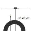 Superbat FM Radio Antenna 75 Ohm Adhesive Mounting Indoor FM Dipole Antenna for Stereo Receiver Indoor Pioneer Onkyo Yamaha Marantz Bose Wave Music System AV Audio Video Home Theater Receiver view 1