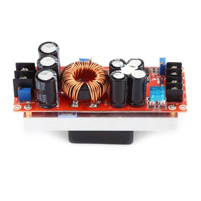 1200W DC-DC Step Up Boost Converter Module, Constant Current Power Supply, Adjustable Voltage - High Efficiency 97%, Cooling Fan, Ideal for LED Drivers and Solar Panels