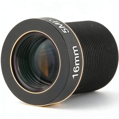16mm HD Single Prime Lens Replacement Accessory, 5MP, F2.0 Wide Angle, Black - Fast Focusing, Stable Imaging, Versatile Compatibility for Cameras