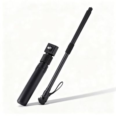 Selfie Stick Extendable Monopod with Tripod, Aluminum Alloy, 120cm Portable - Sturdy Design, Anti Slip Handles, for Action Cameras