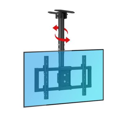 Ceiling TV Mount, Wall TV Mount Bracket, Adjustable Height Coping Ceiling, Fits 37-85inch LCD Flat Screen TVs, Metal Expansion Screw Fixing