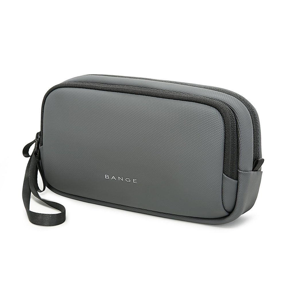 BANGE Travel Organizer Case, Water Resistant Electronics Travel Bag Organizer for Cable,Easy to store backpacks (Grey)