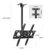 TV Standtv Wall Mount Ceiling TV Mount Bracket Fits Most 26-60 Inch LED Screen Display TV Mount for Market/Hotel/Meeting Room/Mall,34m view 3