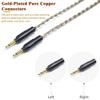 GUCraftsman 6N Single Crystal Silver Upgraded Headphone Cable, 4.4mm 3.5mm 4-Pin XLR HiFi Cable for Yamaha YH-5000SE YH-4000 YH-C3000 (4 Pin XLR Plug) view 2