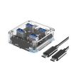 5MNG0Y8 USB C Hub 4 Port Expansion with Power Supply Interface USB 3.2 Protocol Transmission Laptop Accessories(Micro B 100CM) view 1