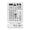 D3LX0Z1 PRMX-6 Audio Mixer, DJ Mixer with, 99Digital Reverb, USB Recording view 1