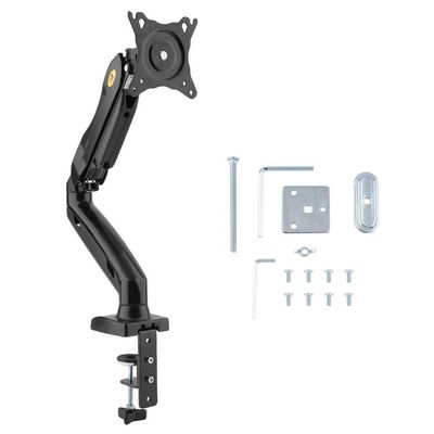 360 Degree Rotatable Monitor Tv Display Holder Adjustable Table Stand Desk Mount Bracket for 17-27inch Screen