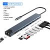 5MNG0Y8 11-in-1 USB C Docking Stations USB C HUB Type C to HDMI Adapter USB 3.0 Splitter Adapter(4-in-1 HDMI) view 3