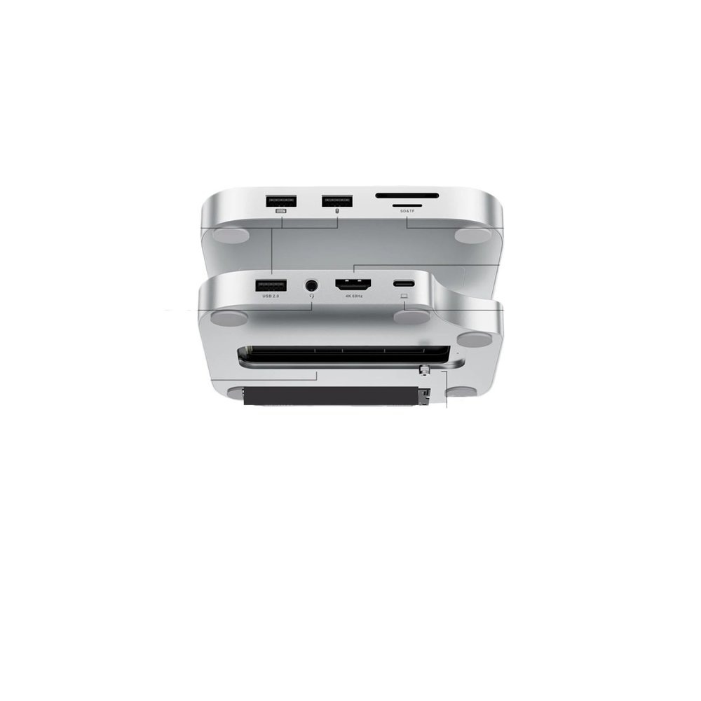 5MNG0Y8 Enclosure, USB C HUB Support HDMI, USB A 2.0, SD/TF, Audio