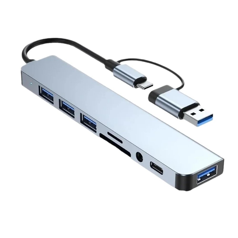 5MNG0Y8 HUB USB3.0 to Multi HDMI Monitor Video Converter RJ45 Ethernet Adapter Docking Station Laptop Splitter(F)