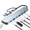 5MNG0Y8 HUB USB3.0 to Multi HDMI Monitor Video Converter RJ45 Ethernet Adapter Docking Station Laptop Splitter(F) view 2