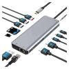 D3LX0Z1 USB C HUB Type C to HDMI 4K DP 3 USB 3.1 Gigabit Ethernet PD100W Docking Station(7 in 1(HDMI) view 1