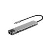 5MNG0Y8 8 in 1 Type-C Hub USB C to Adapter with RJ45 SD/TF Card Reader Charger Windows Laptop Computer view 1