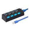 USB HUB 3 0 3.0 USB Splitter 4 7 Ports USB 3 with Power Adapter Multiple Expander 3.0 2.0 Hub(Gray) view 1