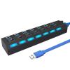 USB HUB 3 0 3.0 USB Splitter 4 7 Ports USB 3 with Power Adapter Multiple Expander 3.0 2.0 Hub(Gray) view 2