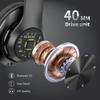 EAORUL Headphones Wireless Bluetooth with Mic, Wireless Headphones Over Ear with Hi-Fi Audio Deep Bass,3.5MM Cable,Soft-Earpads (NO ANC) view 4