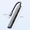 5MNG0Y8 4 in 1 Type-C HUB USB Splitter PD Charging Adapter Data Transfer Expander Docking Station(200A) view 2
