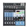D3LX0Z1 8 Channel Music Mixing Console with USB MP3 Computer Input 48V Phantom Power DJ Audio Mixer for Stage DJ view 1