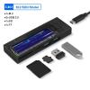 5MNG0Y8 5-in-1 USB C HUB SSD HUB with Disk Storage Function Type C Dock Station USB C Splitter(M.2 SSD Model Gray) view 3