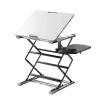 5MNG0Y8 Height-Adjustable Desk Folding Desktop Height-Adjustable Frame and Eye-Level Stand Laptop Parts Accessories(Black Wooden Board) view 2