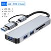 5MNG0Y8 USB C HUB Type C to HDMI 3 Docking Station Laptop Adapter with PD SD TF RJ45(5-in-2) view 3