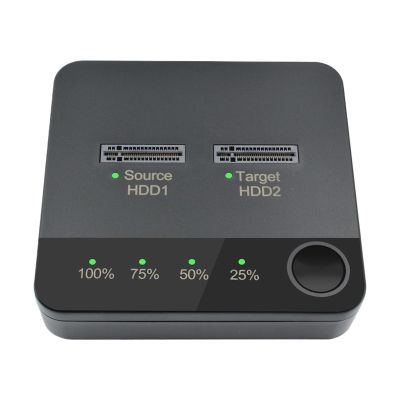 5MNG0Y8 USB 3.1 M.2 Dual-Bay SSD Enclosure Dock Station Solid State Drive Reader(M.2 NVME Red EU)