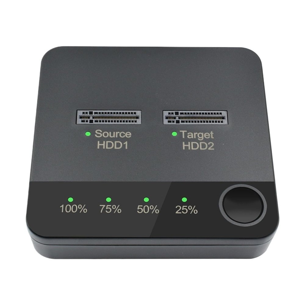 5MNG0Y8 USB 3.1 M.2 Dual-Bay SSD Enclosure Dock Station Solid State Drive Reader(M.2 NVME Red EU)
