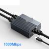 5MNG0Y8 1000Mbps RJ45 Splitter 1 to 2 Ethernet Adapter LAN Connector rj45 Splitter Switch Coupler for PC Laptop TV Box Router(1 to 4) view 4