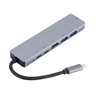 5MNG0Y8 6 in Type Docking Station USB C Adapter Hub PD Charging 6 in 1 Hub Type C to Adapter Port Laptop Ethernet Display