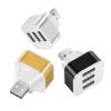 5MNG0Y8 3 Ports Mini and Portable USB Extender USB HUB Splitter Charging Cable Adaptor USB2.0 Port Splitter Travel Charger Socket(200A) view 1
