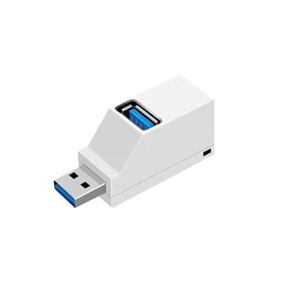 5MNG0Y8 USB 3.0 HUB Adapter Extender Mini USB Splitter 3 in 1 USB 3.0/2.0/Type C Hub(Type C White)