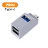 5MNG0Y8 USB 3.0 HUB Adapter Extender Mini USB Splitter 3 in 1 USB 3.0/2.0/Type C Hub(Type C White) view 3