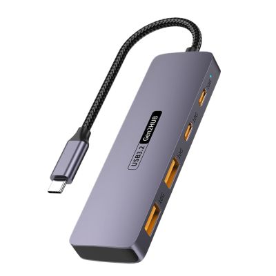 5MNG0Y8 4-in-1 USB C Hub Adapter 2 * 10Gbps USB 3.2 Data Transfer Port Docking Station