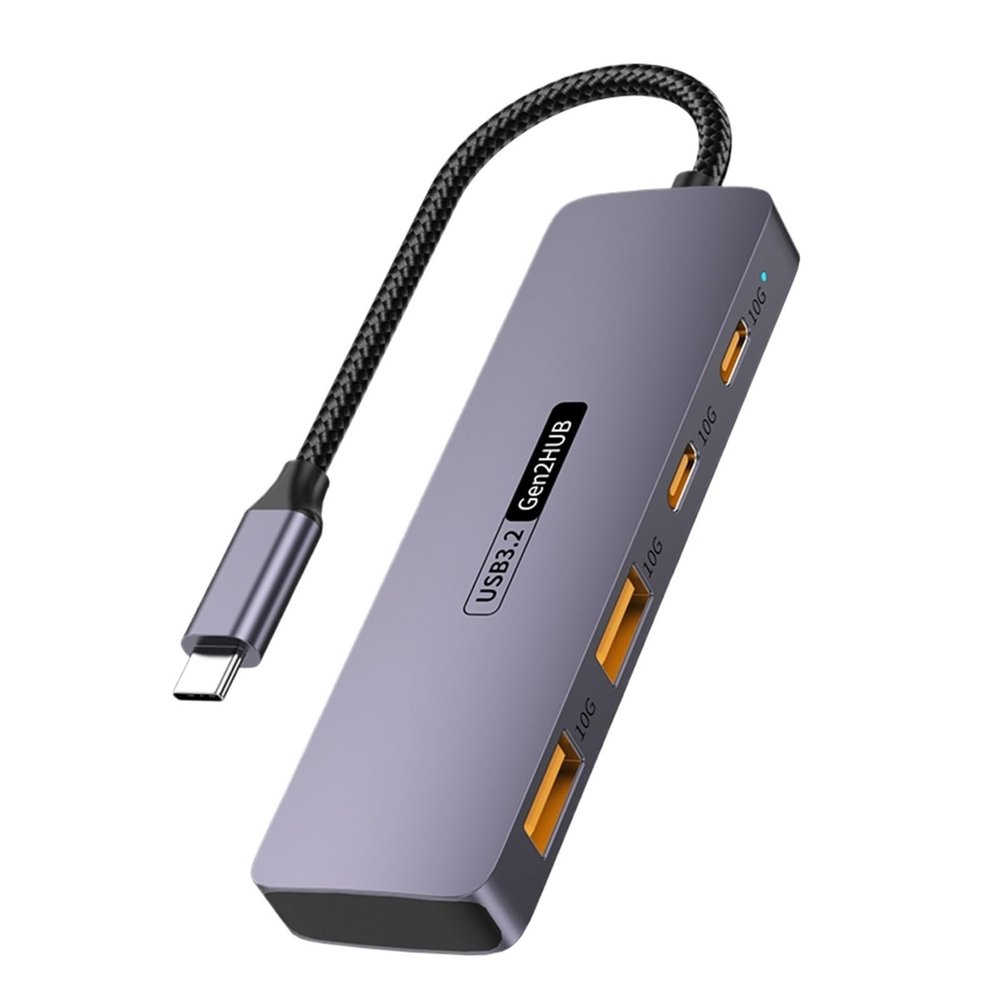 5MNG0Y8 4-in-1 USB C Hub Adapter 2 * 10Gbps USB 3.2 Data Transfer Port Docking Station