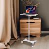 Laptop Floor Stand,Movable Standing Workbench,Adjustable Projector Shelf,Suitable for Home Outdoor Office,Easy to Move(Black) view 2