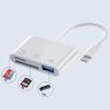 5MNG0Y8 Mini USB 2.0 Portable Memory Card Reader Adapter for PC SD TF Laptop Computer(Plastic Green) view 4