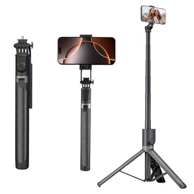 71-inch Extendable Phone Selfie Stick, 360 Rotatable,Professional Floor Standwith Wireless Remote Control Tripod, Suitable for iPhone/Android Smartphones
