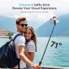 71-inch Extendable Phone Selfie Stick, 360 Rotatable,Professional Floor Standwith Wireless Remote Control Tripod, Suitable for iPhone/Android Smartphones view 3