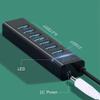 5MNG0Y8 USB 3.0 2.0 HUB Cable Splitter USB Disk Keyboard Mouse Fan Hard Disk Light Adapter with DC Power Supply Port for Laptop Notebook(7 Port USB2.0) view 4