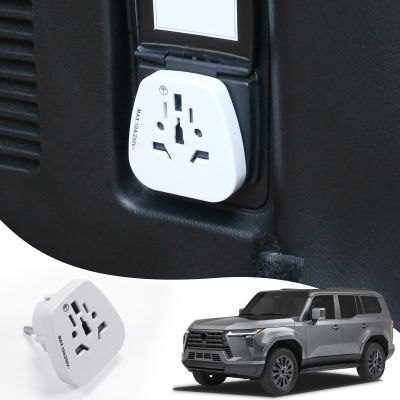 12V to 220V Automotive Power Adapter Plug Suitable for The 2024 2025 Lexus GX550 550h Trunk Power Adapter Internal Modification Accessories