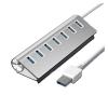 5MNG0Y8 USB 3.0 HUB 7Ports Aluminum Splitter Adapter USB C Docking Station Multiple PortComputer Accessories(White) view 1