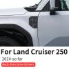 2 Pcs Side Wing Decorative Sticker for Toyota Land Cruiser 250 1958 Prado Lc250 J250 Fender Cover Decoration Exterior2025-2025 (Carbon Fiber) view 2