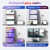 Quad Laptop Screen Extender, 15.6" FHD 1080P Quad Monitor, Combine into One 30" Screen (Landscape/Portrait), Just 1 Cable for 3 Screens, Driver Required, Compatible with Wins & Mac(M1/M2/ M3/M4/M5) view 2