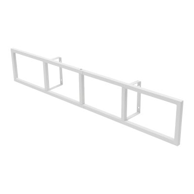 DHccPOLve Wall Mount 34 Inch Media Storage Rack CD DVD Organizer Metal Shelf 5PCS Cube Storage Video Game Organizer, White